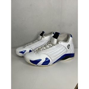 Nike Air Jordan 14 White Hyper Royal Size 12 487471-104 OG XIV Retro White